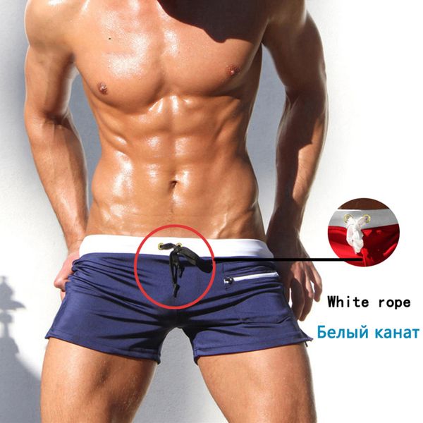 

2019 swimwear men swim shorts men summer beach shorts male swim briefs man swimsuits surfing board swimming trunks, White;black