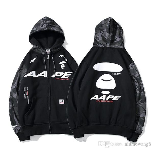 

pkorliaape hoodie white luxury ssbrand классический shark yuan rentou с капюшоном на молнии рубашка толстовка пуловер высокого качества спос, Black