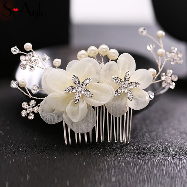 

soayle bohemian jewelry flowers bridal hair accessory hairpin hair comb decoration