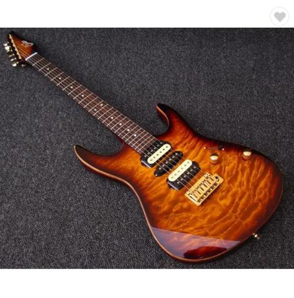 

2018 new factory guitar 24 frets killer quilted maple luxury electric guitar