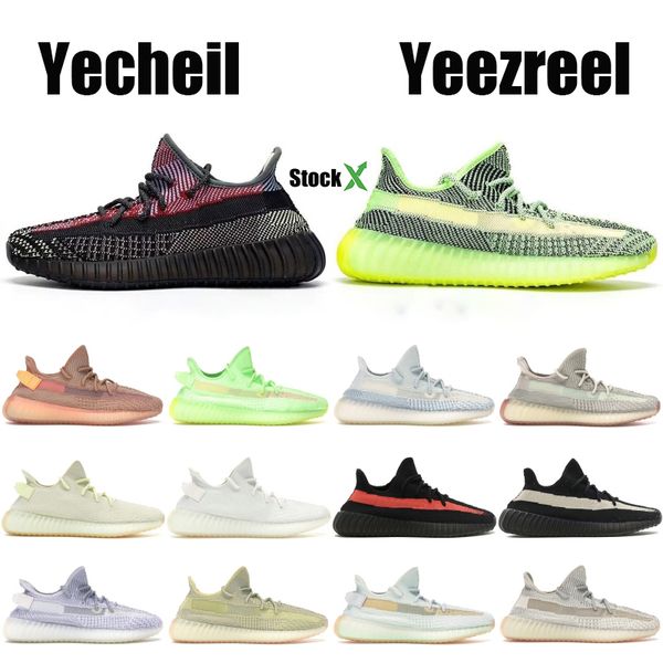 

With box reflective ye haya yeezreel yecheil de igner neaker kanye we t clay gid glow zebra black tatic men running hoe women neaker