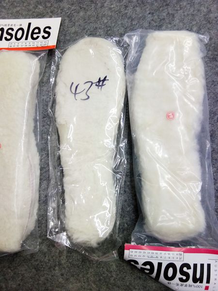 

2019 new 100% pure wool cotton insole fur one winter men and women thick warm insole deodorant plus velvet, White;pink