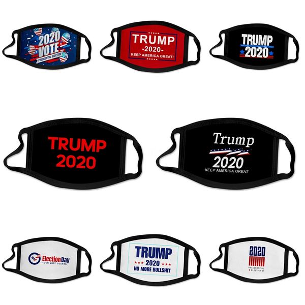 

designer trump face masks reusable washable dust masks protective reuseable individual package anti dust cotton face mask in stock #995, Black