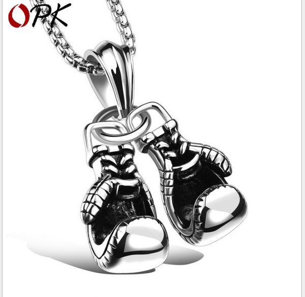 

fitness gloves, titanium steel necklace, engraved style punk pendant accessories, Silver