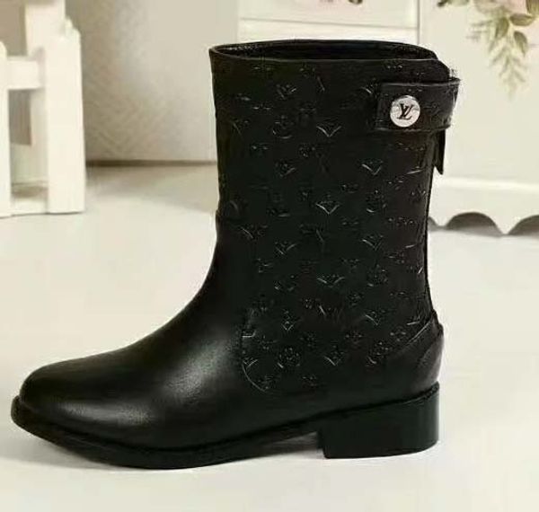 

2019 женщина марка ботильоны ботинки зашнуровать лента пряжка пояса натуральная кожа модные ботинки плоские сапоги обувь сша: 5-10 с коробко, Black;grey