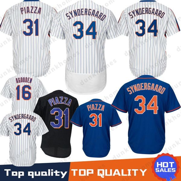 

stitched 17 keith hernandez jersey 16 dwight gooden 31 34 noah 52 yoenis cespedes 18 darryl strawberry 48 jacob degrom new, Blue;black