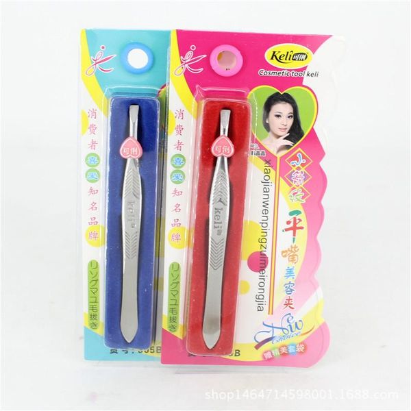 

tweezers eyebrow hair removal slant stainless steel easy shaping makeup tool 305a