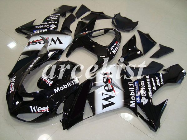 

новый abs для мотоциклов полных обтекатели комплектов fit для kawasaki ninja zx-10r 2006 2007 06 07 body набора белого black light