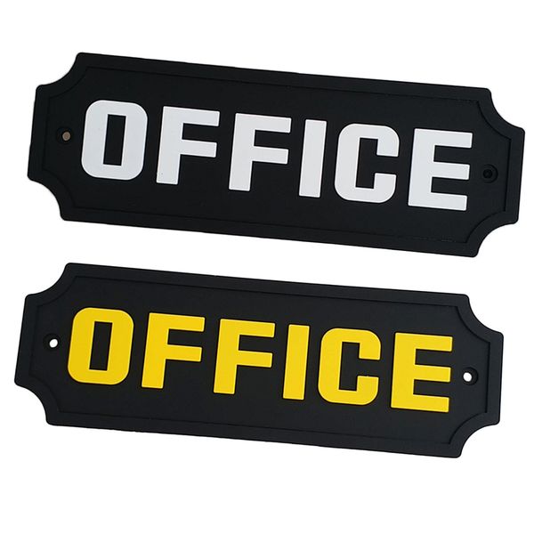 

2pcs pvc rubber office door sign wall plaque plate poster for workplace