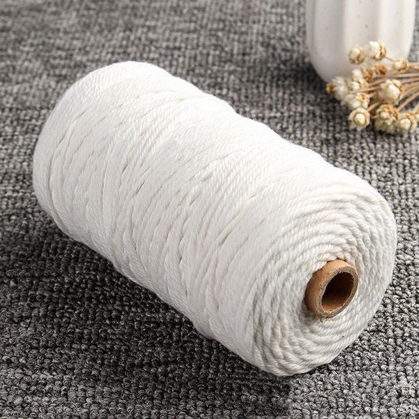 

ремесло строка вязать хлопка гобелен макраме гобелен ручной работы веревка занавес diy ремесленные долго крутил, Black;white