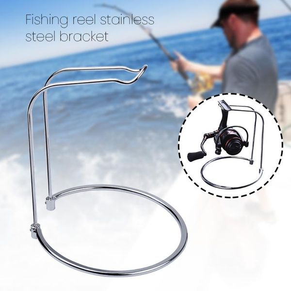 

lightweight portable storage silver detachable holder stand easy apply practical durable spinning reel rack 2.5cm hook