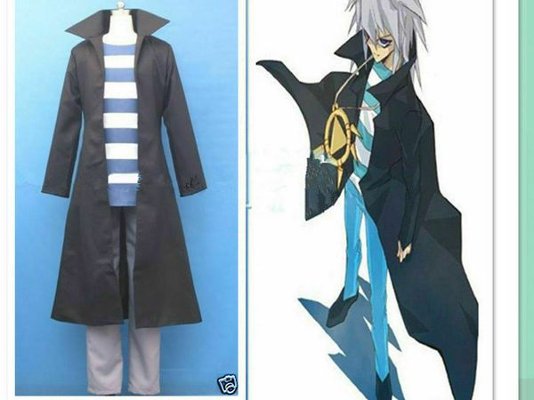 

новый! yu-gi-oh cos одежда yami bakura косплей костюм, Black;red