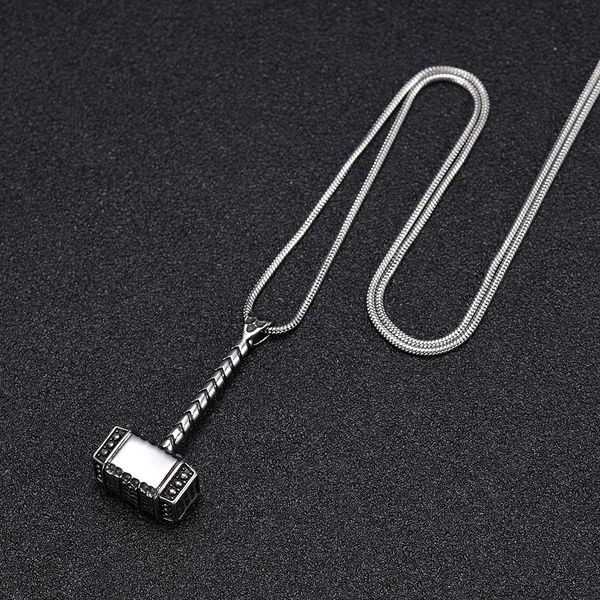 

kasdf5804 filling kit & instructions, hammer shape cremation pendant funeral urns keepsake jewelry for ashes men women gifts necklace, Silver