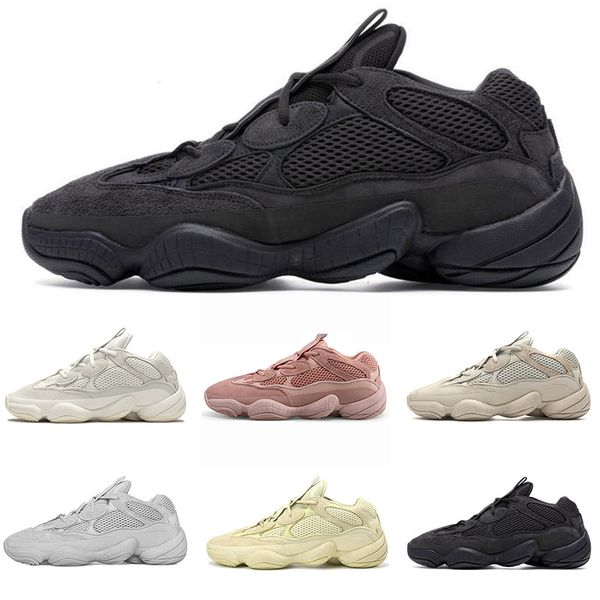 

fashion utility black desert rat 500 bone white mens running shoes blush super moon yellow salt pink women sport sneakers size 36-45, White;red