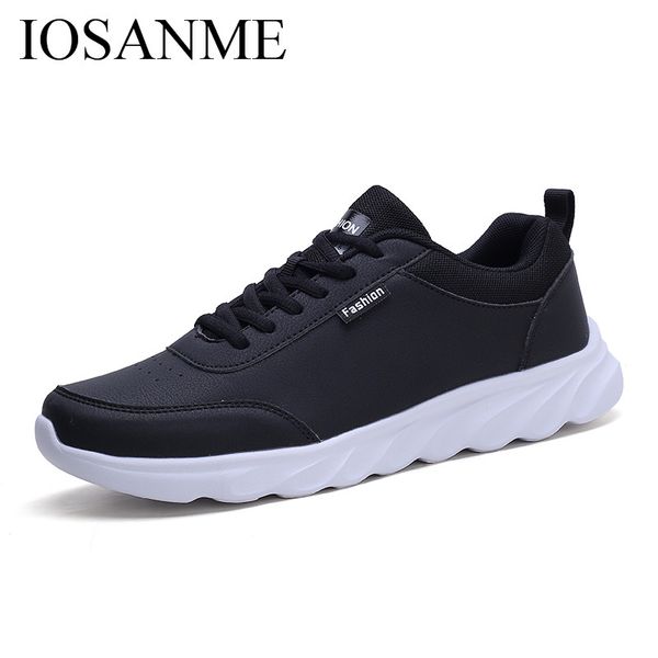 

men winter warm casual shoes fashion comfortable dress male footwear light leisure moccasins homme trend style sneakers for men, Black