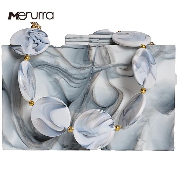 

women marble acrylic evening bags shell chain messenger bags gold sequins clutches patchwork party handbags