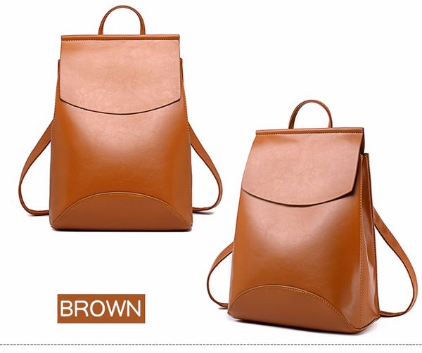 

women leather backpack mochila quality youth bag teenage for 2019 girls female high shoulder school bagpack backpacks jqunh, Red;black