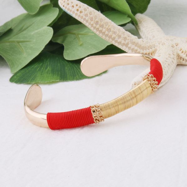 

neefu wofu hand made bracelets open folk-custom copper wire bangles for women fashion luxury jewelry collection, Golden;silver