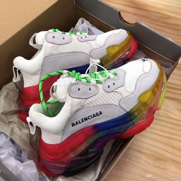 

2018 ins new paris 17fw triple-s b4 balenciaga bb running dad shoes luxury torre sneakers mens womens shoes