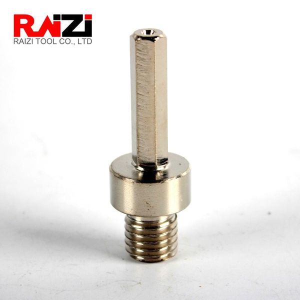 

raizi 1pc adapter for m14 drill core bit grinding disc male thread to 3/8" hexagonal shank used on power drill