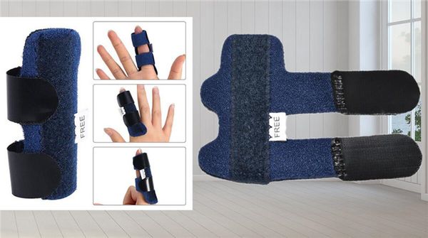 

health beauty pain relief aluminium finger splint fracture protecter brace finger corrector fingers support with adjustable tape bandage