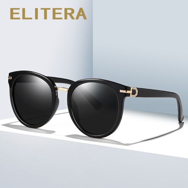 

elitera brand design female sunglasses women men round retro vintage sun glasses summer fashion eyewear uv400 y200420, White;black