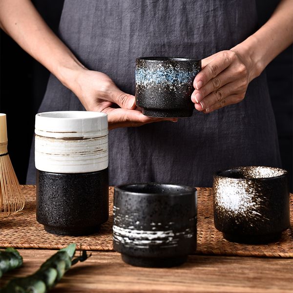 

japanese tea bowl 200ml ceramic pottery teacup vintage tea cup water cups container teaware drinkware vintage teacups crafts