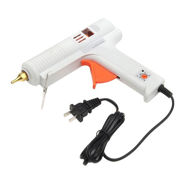 

professional ac 100-240v 50-60hz 100w adjustable temperature melt glue pistol copper nozzle repair tools sale