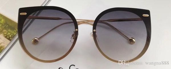 

0250 luxury sunglasses for women's wear designer fashion summer wear and frameless uv protection goggles and cas, White;black