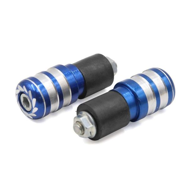 

uxcell 2pcs синий алюминиевый сплав мотоцикла handlebar конец вибропоглощающие cap