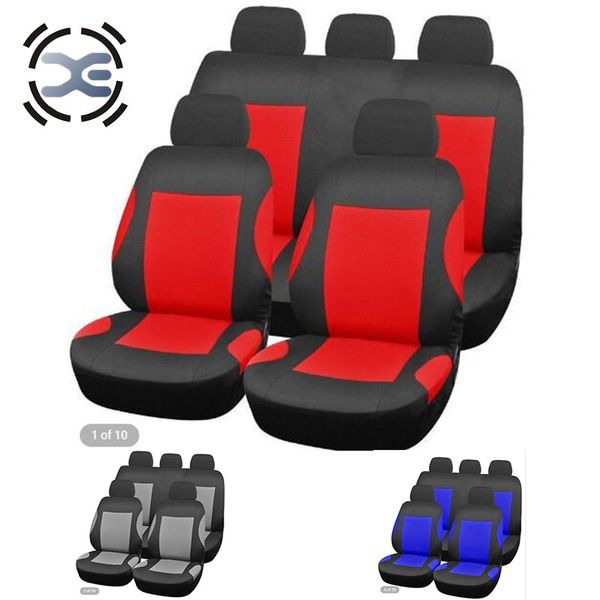 

5 seats cloth art 3 colors car seat cover universal fit most protects seats from wear automobiles interior accessories t219