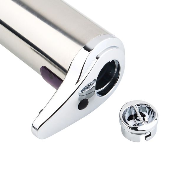 

automatic foam soap dispenser sensor for liquid touchless stainless steel 280ml home eco-friendly hands metal silver& black