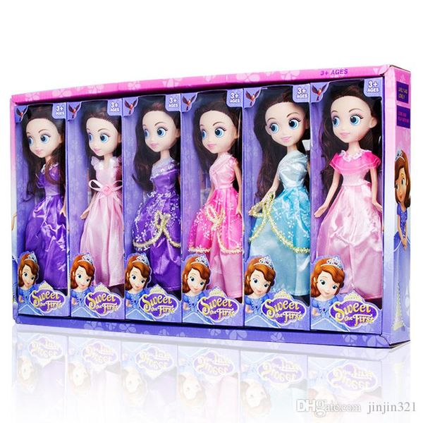 

25cm barbie doll confused girl doll toy 6 styles princess dress set big eye girls dolls gift for little girl