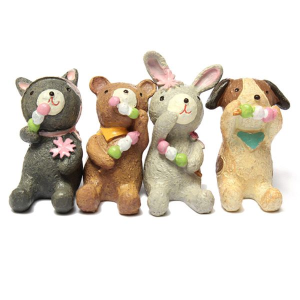 

micro landscape decorations mini resin animals garden diy decor