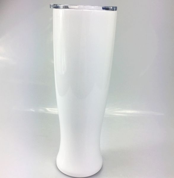 

Sublimation diy pilsner beer stainless steel double wall vacuum insulated wine tumbler with leak proof lid, Stainless steel color