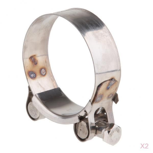 

2 pieces universal motorcycle exhaust clamp muffler / 64-67mm