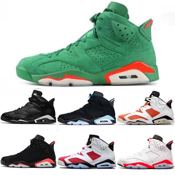 

19new arrival 6 6s mens basketball shoes infrared unc maroon tinker hatfield black cat carmine gatorade sneakers size 8-13