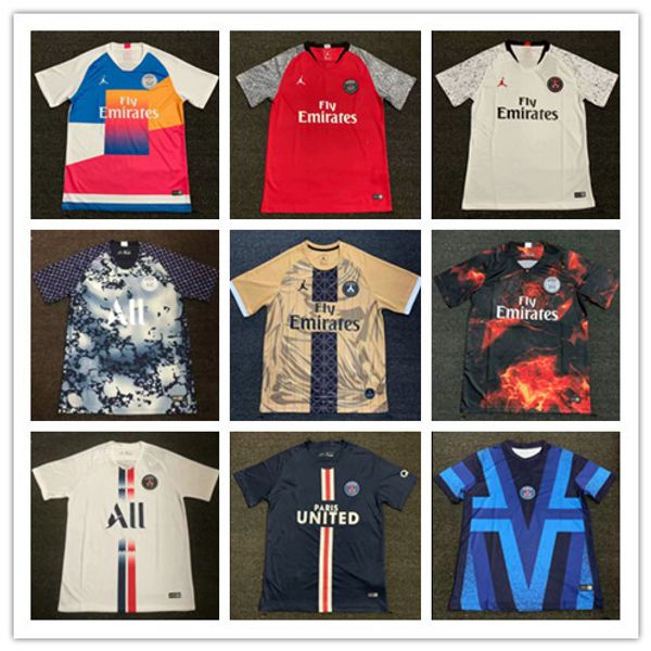

MBAPPE soccer jerseys 2018 2019 PSG Retro Limited Edit football shirts CAVANI VERRATTI top thailand paris maillots BUFFON Camiseta de futbol