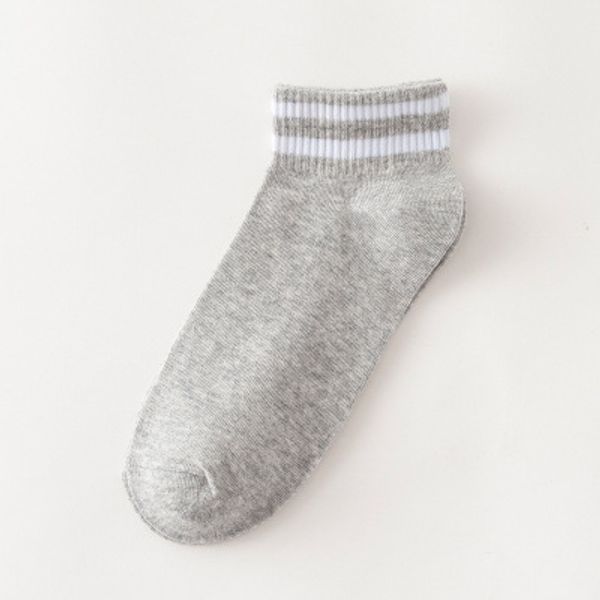 

2020 новые дамы хлопок короткие носки сплошной цвет, Black;white