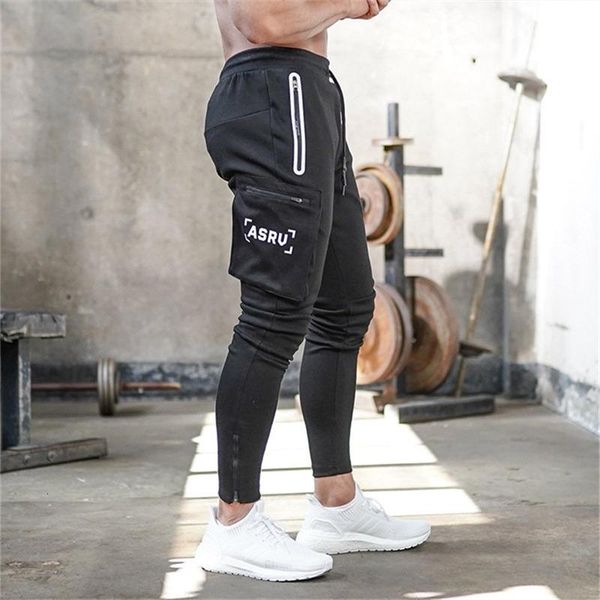 

2020 new autumn winter men camouflage casual pants patchwork sweatpants male cargo pants multi-pocket sportwear mens joggers t191209, Black