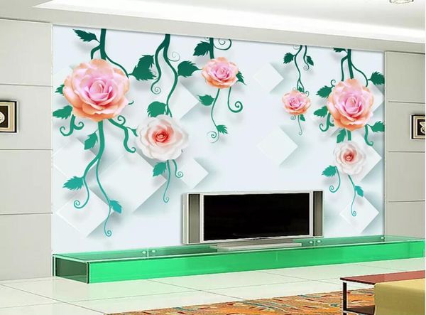 

3d room wallpaper custom p mural flower vine 3d fashion tv background wall home decor wall art pictures wallpaper for walls 3 d