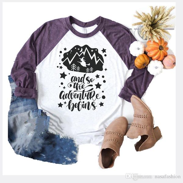 

summer halloween letter print tshirt fashion patchwork contrast color crew neck designer casual loose streetwear tees, White