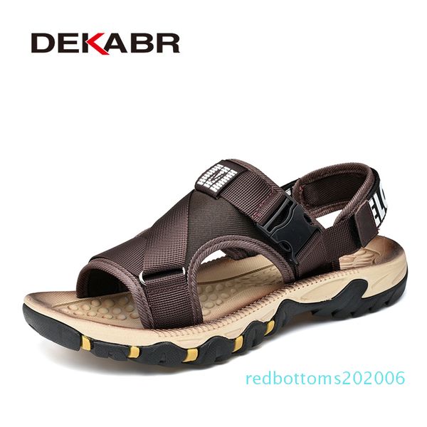 

dekabr spring summer men sandals casual shoes man quality design outdoor beach sandals roman style water sneakers, Black