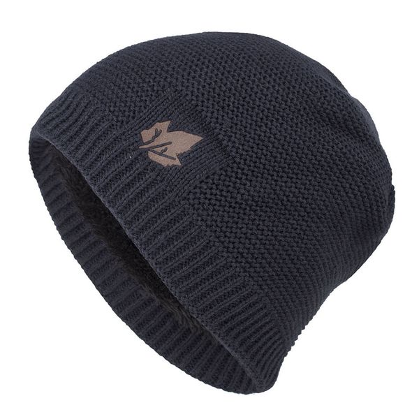 

winter hat soft warm knitted cap head wrap cap casual men women winter down headgear solid color pile cap casual earmuffs hat, Blue;gray