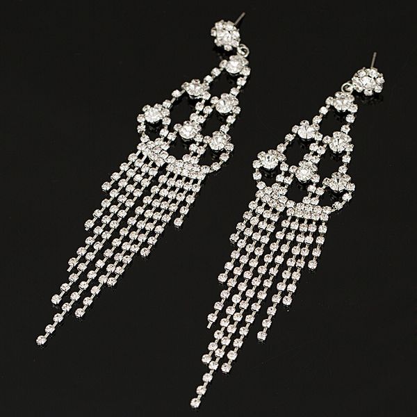 

ornaments pendulum small ornaments diamond earrings symmetric ear nail, Golden