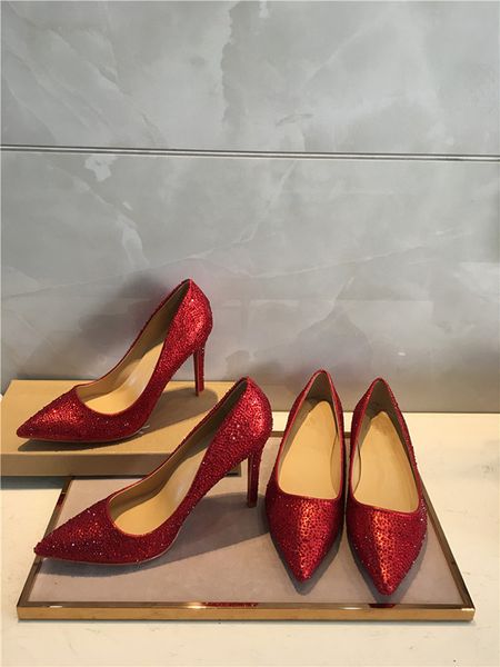 

dress shoes red high kate heels bottoms luxurys womens single tape women designers ull drill sandals pointed toe reds sole 8cm 10cm 12cm hee, Black