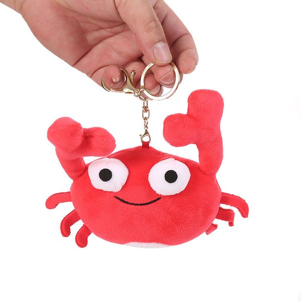 

crab plush toy pendant doll cartoon crab cute soft toy 4.7 inch