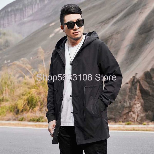 

big size men's wear china knot plus fat plus youth windbreaker f1549, Black;brown