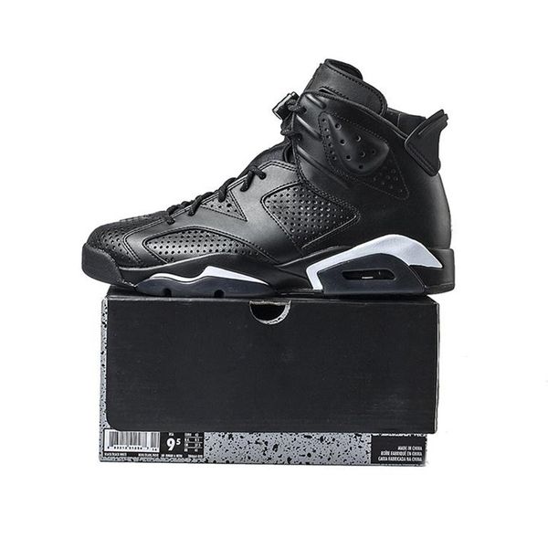 

New Black Cat 6 Mens Basketball Shoes 6s Black White Men Designer Athletics Sports Sneakers size 7-13 with BOX Wholesale Drop Ship