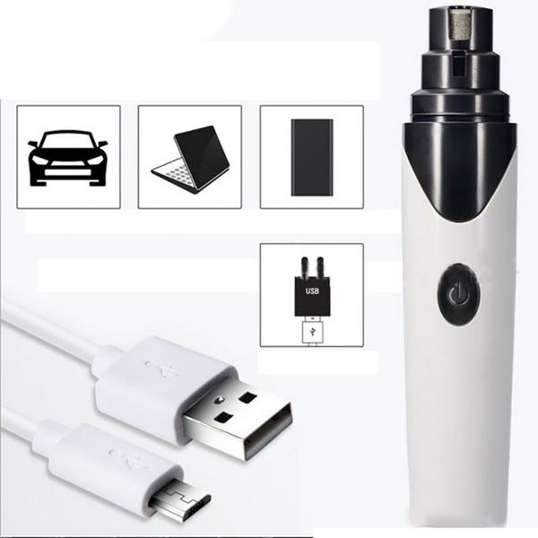 

rechargeable puppy dog cat nails trimmer clipper care electric grooming pet dog nail grinder portable pets nail cutter